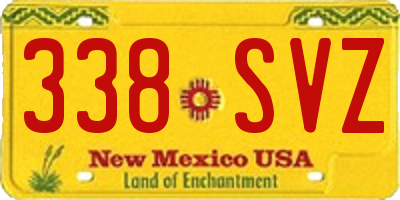 NM license plate 338SVZ