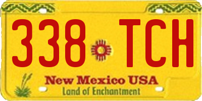 NM license plate 338TCH