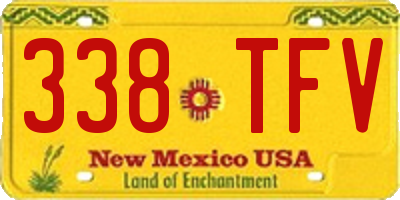 NM license plate 338TFV