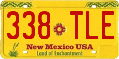 NM license plate 338TLE