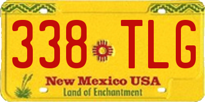 NM license plate 338TLG