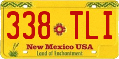 NM license plate 338TLI