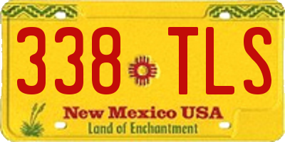 NM license plate 338TLS