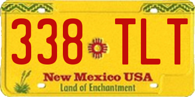 NM license plate 338TLT