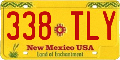 NM license plate 338TLY