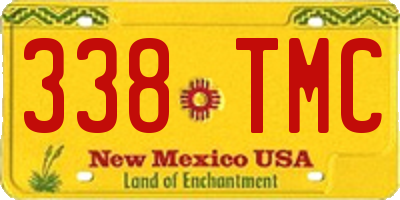 NM license plate 338TMC