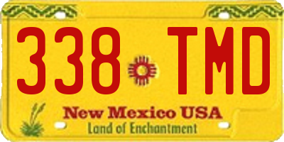 NM license plate 338TMD