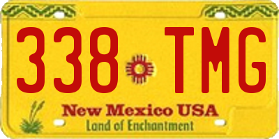 NM license plate 338TMG