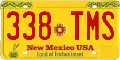 NM license plate 338TMS