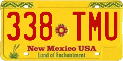 NM license plate 338TMU