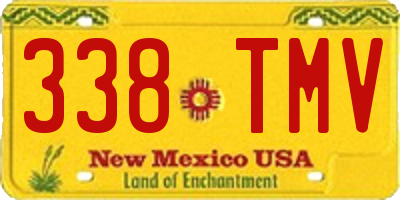 NM license plate 338TMV