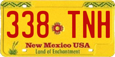 NM license plate 338TNH
