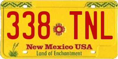 NM license plate 338TNL