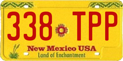 NM license plate 338TPP