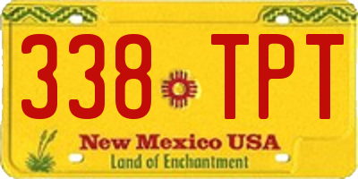 NM license plate 338TPT