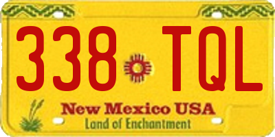 NM license plate 338TQL