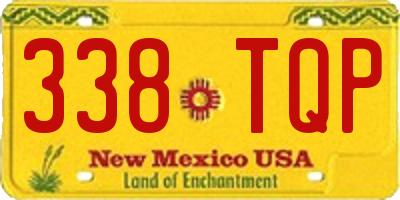 NM license plate 338TQP