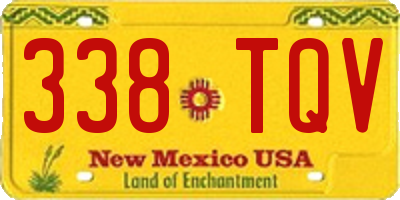 NM license plate 338TQV