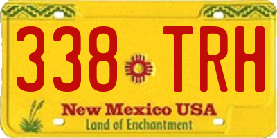 NM license plate 338TRH