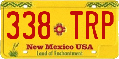 NM license plate 338TRP