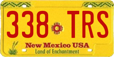 NM license plate 338TRS