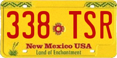 NM license plate 338TSR