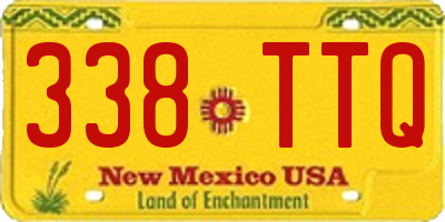 NM license plate 338TTQ
