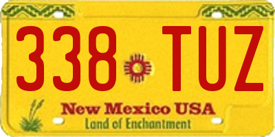 NM license plate 338TUZ