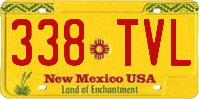NM license plate 338TVL