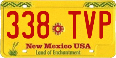 NM license plate 338TVP