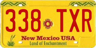 NM license plate 338TXR