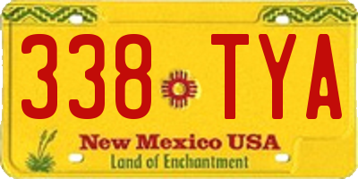 NM license plate 338TYA