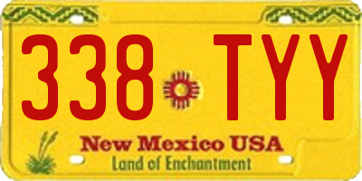 NM license plate 338TYY