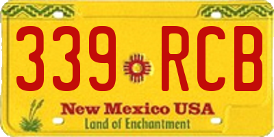 NM license plate 339RCB