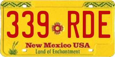 NM license plate 339RDE