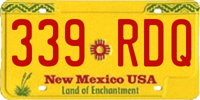 NM license plate 339RDQ