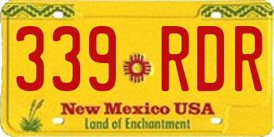 NM license plate 339RDR