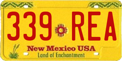 NM license plate 339REA