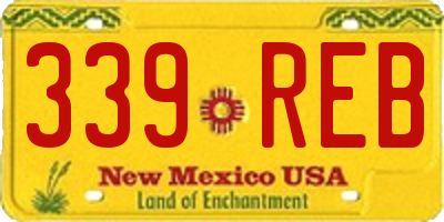 NM license plate 339REB