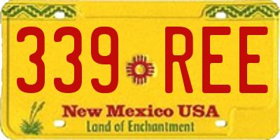 NM license plate 339REE