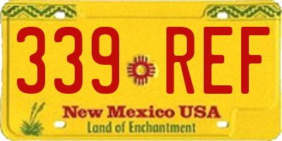 NM license plate 339REF