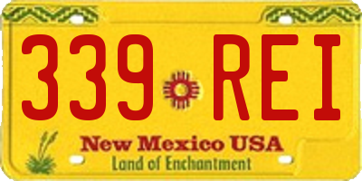NM license plate 339REI