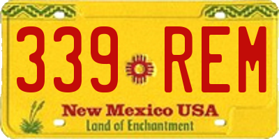 NM license plate 339REM