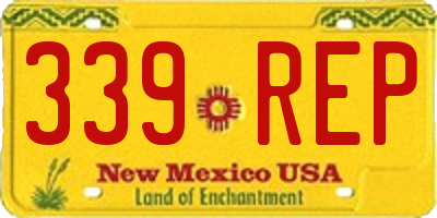 NM license plate 339REP