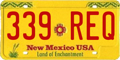 NM license plate 339REQ