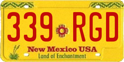 NM license plate 339RGD