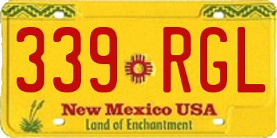 NM license plate 339RGL