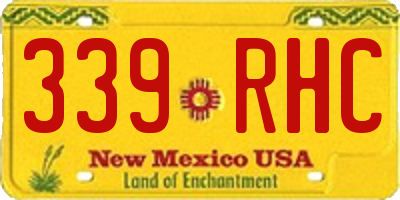 NM license plate 339RHC