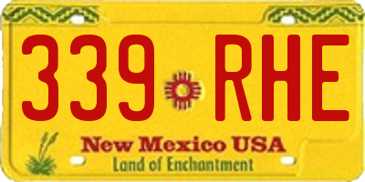 NM license plate 339RHE