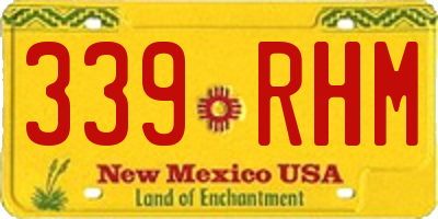 NM license plate 339RHM